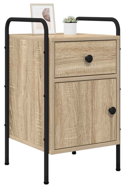 Éjjeliszekrény 2 db Sonoma Tölgy 35 x 36,5 x 61 cm Szerelt Fa
