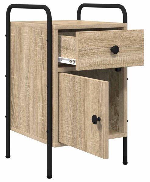 Éjjeliszekrény 2 db Sonoma Tölgy 35 x 36,5 x 61 cm Szerelt Fa