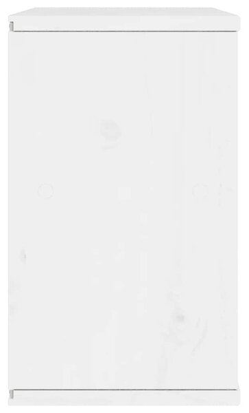 ODDA tömörfa fenyőfa TV szekrény fehér 79x24x40 cm