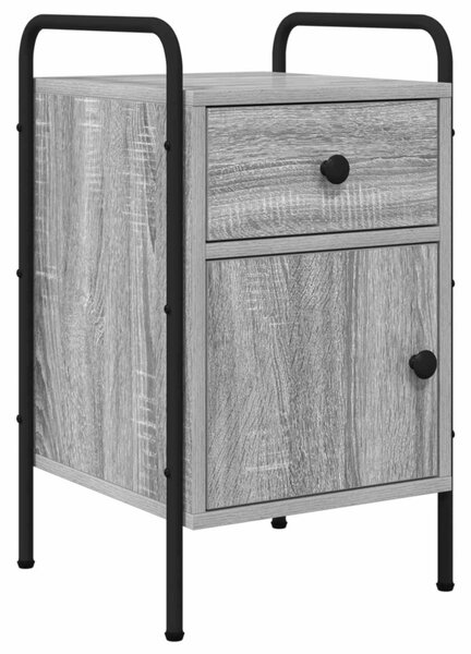 Éjjeliszekrény 2 db Szürke Sonoma 35 x 36,5 x 61 cm Szerelt Fa