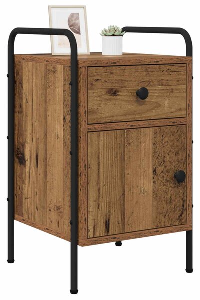 Éjjeliszekrény Antik Fa 35 x 36,5 x 61 cm Szerelt Fa