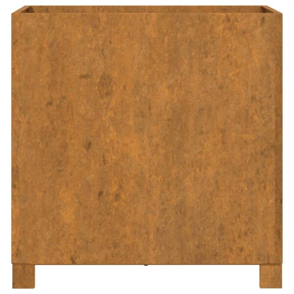 2 db szürke corten acél növénytartó lábbal 49 x 47 x 50 cm