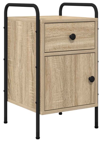 Éjjeliszekrény 2 db Sonoma Tölgy 35 x 36,5 x 61 cm Szerelt Fa