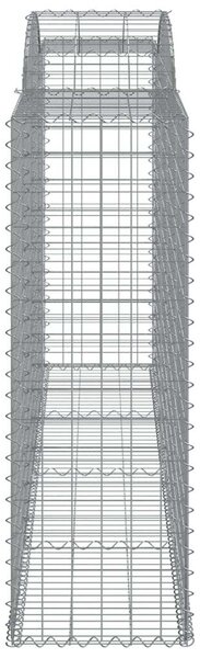 Gabion Kosár - Íves Kertfal - 2 db - 300x50x140/160cm