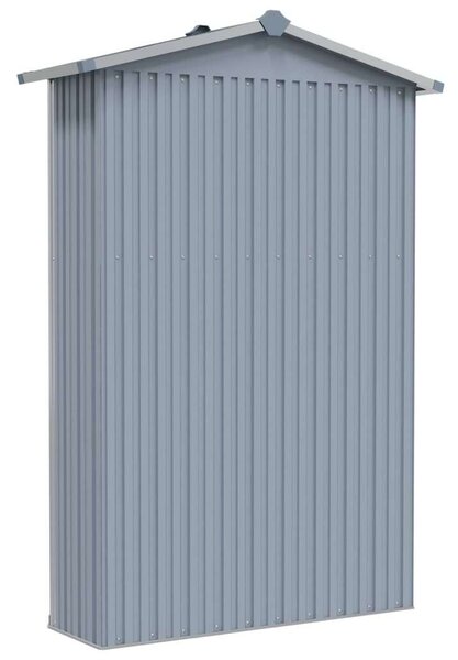 Kerti Fészer - Horganyzott Acél - Szürke - 107,5x46x183 cm