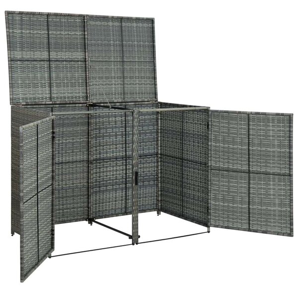 Kert-Max - Dupla Kukatároló - Polyrattan - 148x77x111cm