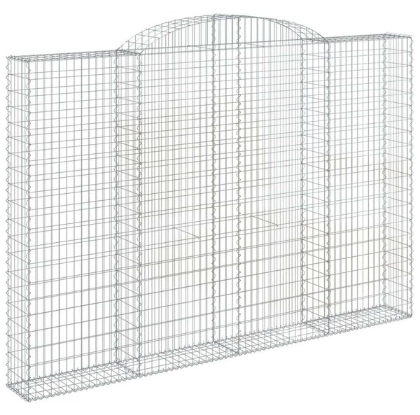 Íves horganyzott vas gabion kosár 300 x 30 x 200/220 cm