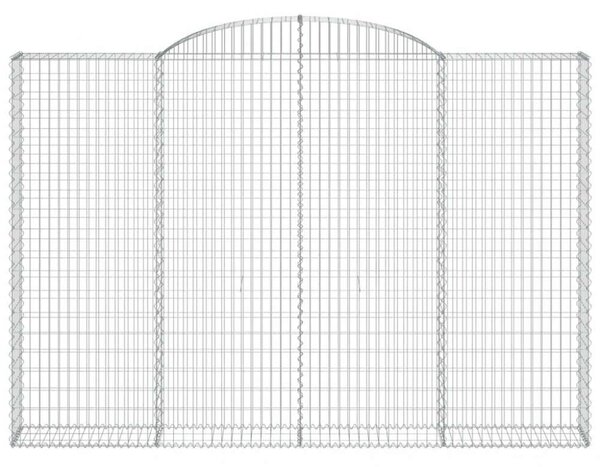 Íves horganyzott vas gabion kosár 300 x 30 x 200/220 cm