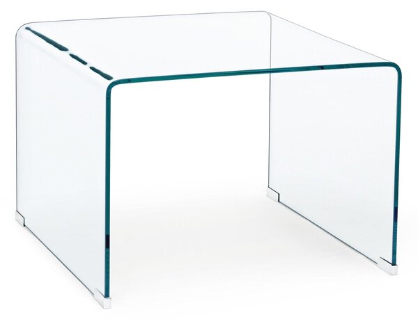 IRIDE négyzetes üveg lerakóasztal 60x60
