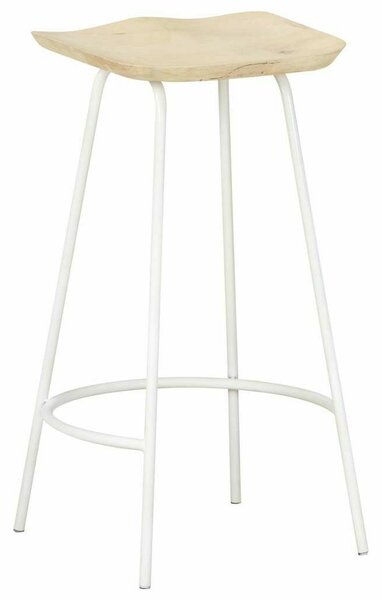 VidaXL Mangófa Bárszék - 4 db - Fehér
