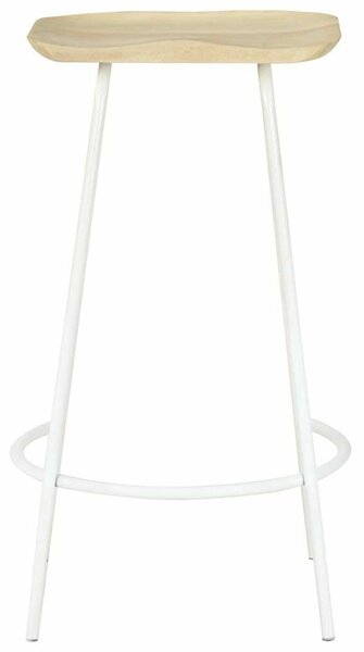 VidaXL Mangófa Bárszék - 4 db - Fehér