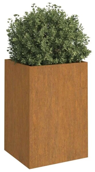 Szürke corten acél növénytartó 52 x 48 x 75 cm