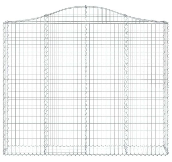 Íves horganyzott vas gabion kosár 200x30x160/180 cm