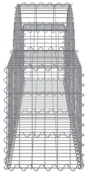 3 db íves horganyzott vas gabion kosár 200x30x40/60 cm