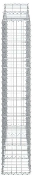 Íves horganyzott vas gabion kosár 200x30x160/180 cm