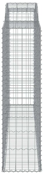 3 db íves horganyzott vas gabion kosár 300x50x180/200 cm