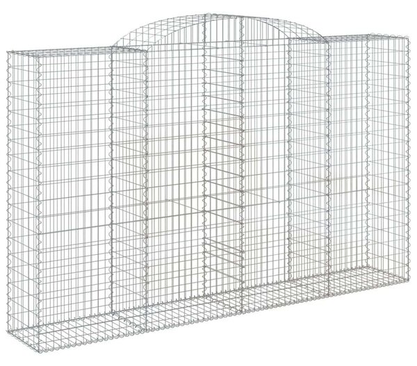 Íves horganyzott vas gabion kosár 300 x 50 x 180/200 cm