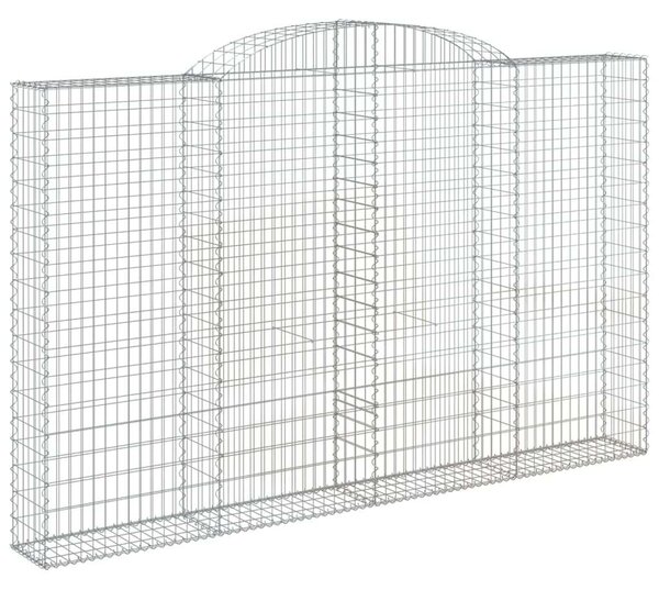 Íves horganyzott vas gabion kosár 300 x 30 x 180/200 cm
