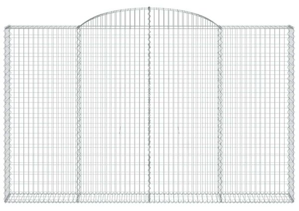 Íves horganyzott vas gabion kosár 300 x 30 x 180/200 cm