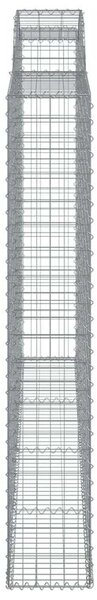 Íves horganyzott vas gabion kosár 300 x 30 x 180/200 cm