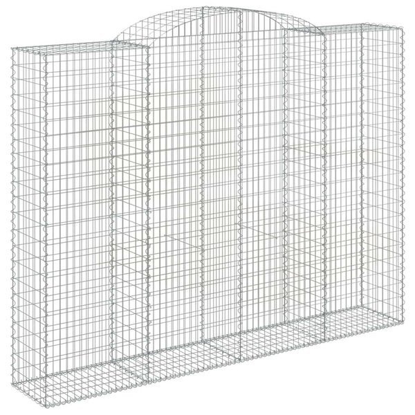 Íves horganyzott vas gabion kosár 300 x 50 x 220/240 cm