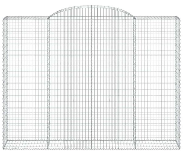 Íves horganyzott vas gabion kosár 300 x 50 x 220/240 cm