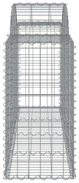 VidaXL Gabion Kosár Fal - 25 db - 200x50x80/100 cm