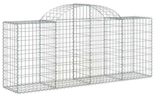 VidaXL Gabion Kosár Fal - 25 db - 200x50x80/100 cm