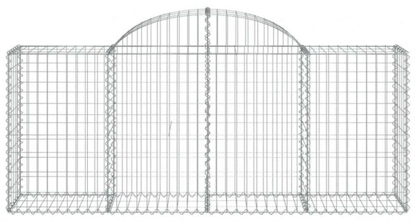 VidaXL Gabion Kosár Fal - 25 db - 200x50x80/100 cm