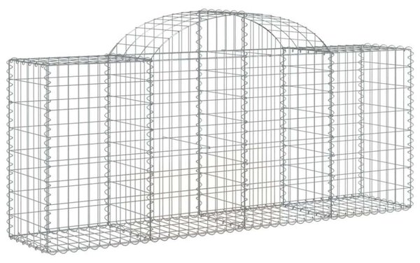 VidaXL Gabion Kosár Fal - 25 db - 200x50x80/100 cm