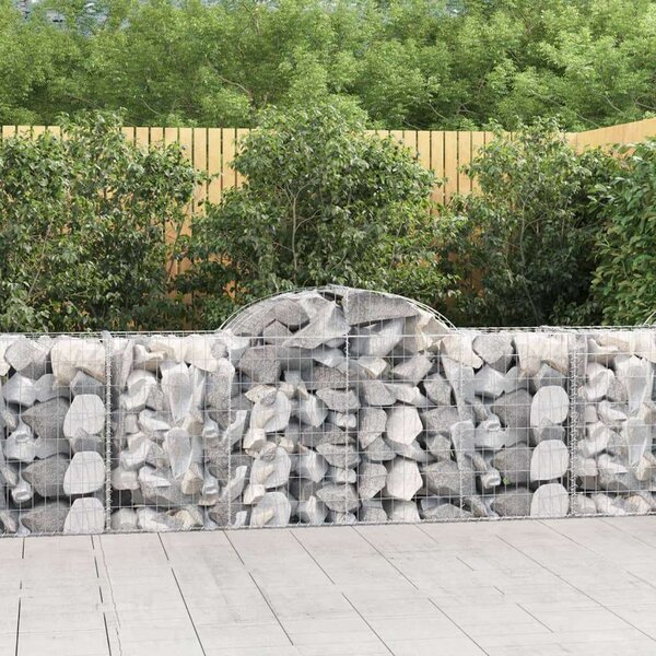 VidaXL Gabion Kosár Fal - 25 db - 200x50x80/100 cm
