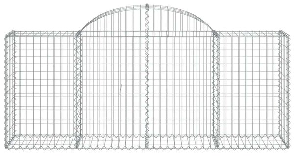 VidaXL Gabion Kosár Fal - 25 db - 200x50x80/100 cm