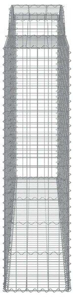 3 db íves horganyzott vas gabion kosár 300x50x180/200 cm