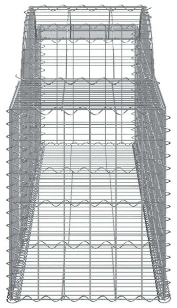 Gabion Kosár - 7 db - 300x50x60/80 cm - Horganyzott Vas