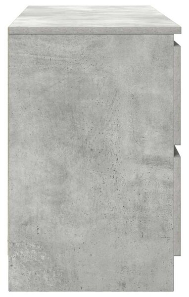 Betonszürke szerelt fa TV-szekrény 100x35x54 cm