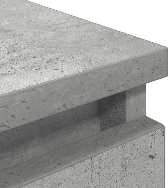 Betonszürke szerelt fa TV-szekrény 100x35x54 cm