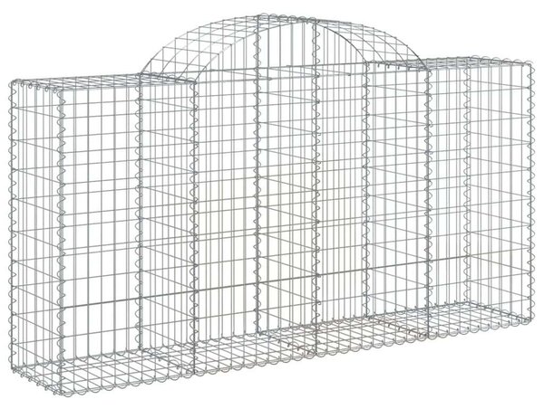 Gabion Kosár Szett - 7 db Íves - 200x50x100/120cm