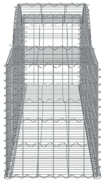 Gabion Kosár - 7 db - 300x50x60/80 cm - Horganyzott Vas