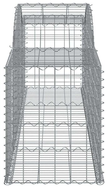 Gabion Kosár - 7 db - 300x50x60/80 cm - Horganyzott Vas