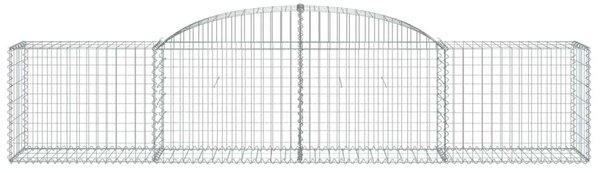 Gabion Kosár - 7 db - 300x50x60/80 cm - Horganyzott Vas