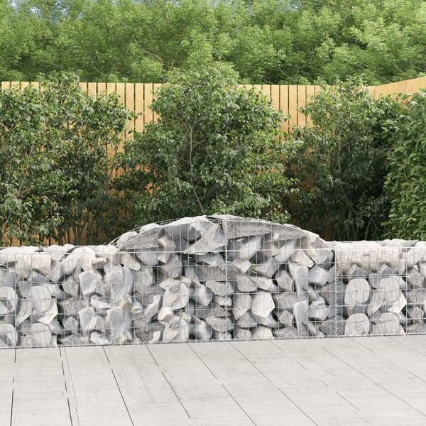 Gabion Kosár - 7 db - 300x50x60/80 cm - Horganyzott Vas