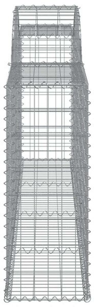 VidaXL Gabion Kosár - Íves - 12 db - 300x30x80/100cm