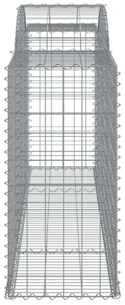 5 db íves horganyzott vas gabion kosár 300 x 50 x 100/120 cm