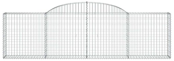 VidaXL Gabion Kosár - Íves - 12 db - 300x30x80/100cm