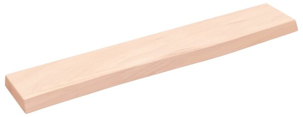 Kezeletlen tömör tölgyfa fali polc 60x10x2 cm