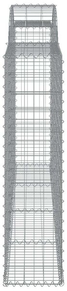 Gabion Kosár - Íves - 2 db - 300x30x120/140cm