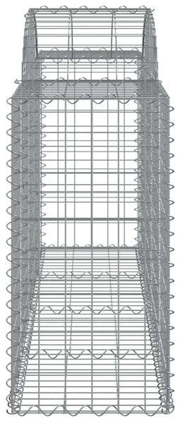 Gabion Kosár - 8 db - Íves - 200x50x80/100cm