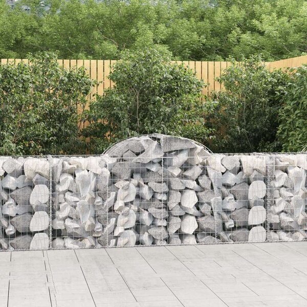 Gabion Kosár - 8 db - Íves - 200x50x80/100cm