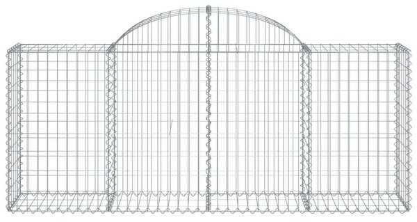 Gabion Kosár - 8 db - Íves - 200x50x80/100cm