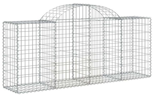 Gabion Kosár - 8 db - Íves - 200x50x80/100cm